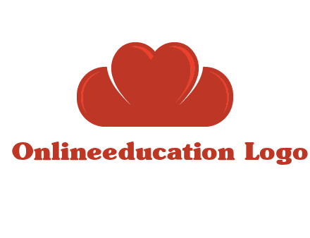heart shaped cloud logo