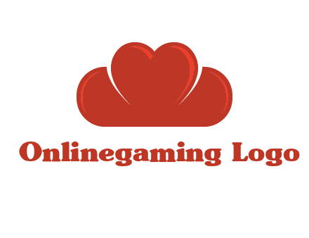heart shaped cloud logo
