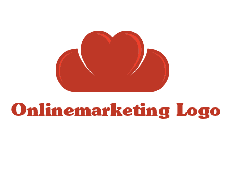 heart shaped cloud logo