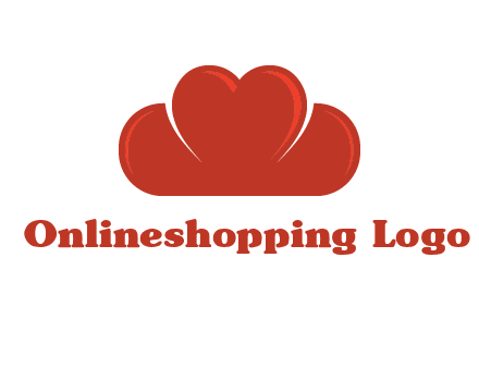 heart shaped cloud logo