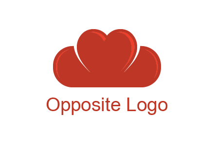 heart shaped cloud logo