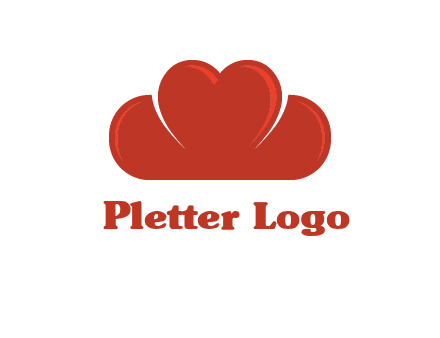heart shaped cloud logo