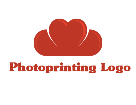 heart shaped cloud logo