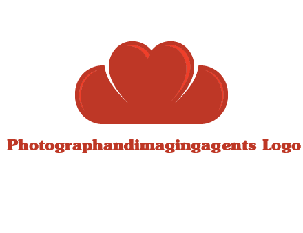 heart shaped cloud logo