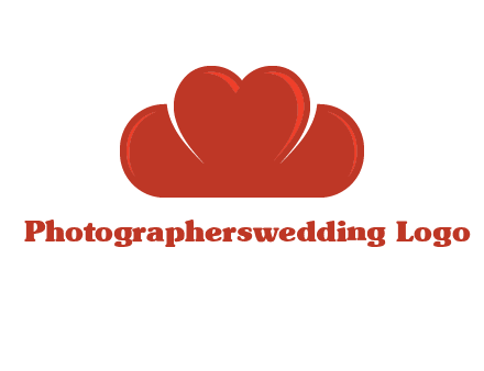 heart shaped cloud logo