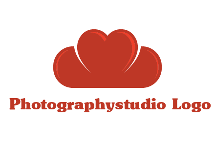 heart shaped cloud logo