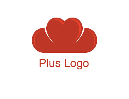 heart shaped cloud logo