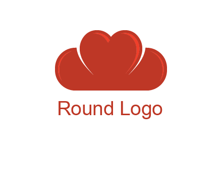 heart shaped cloud logo