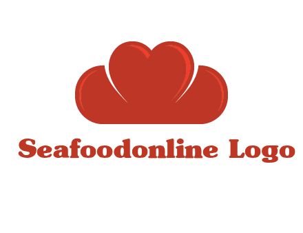 heart shaped cloud logo
