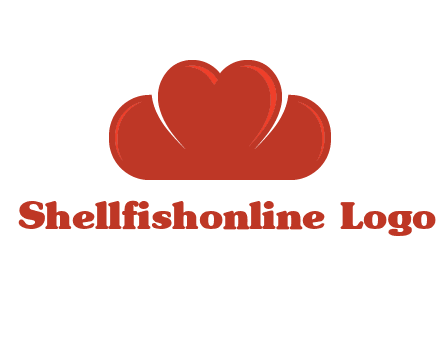 heart shaped cloud logo