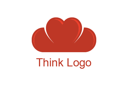 heart shaped cloud logo