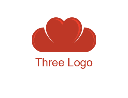 heart shaped cloud logo