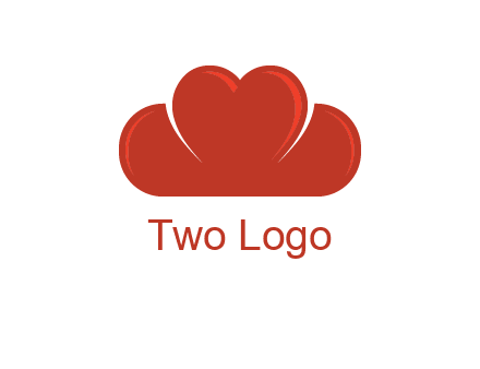 heart shaped cloud logo