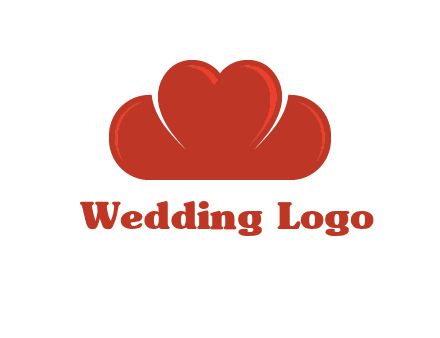 heart shaped cloud logo