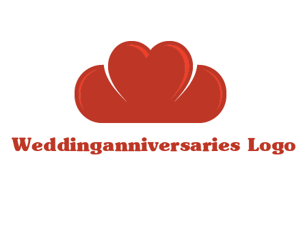 heart shaped cloud logo