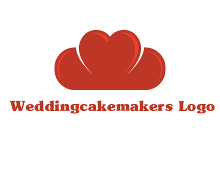 heart shaped cloud logo