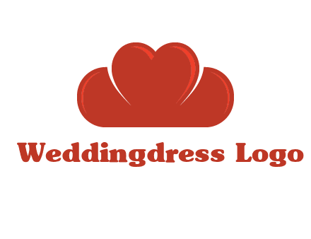 heart shaped cloud logo
