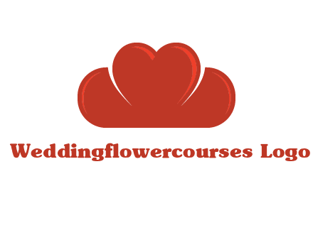 heart shaped cloud logo