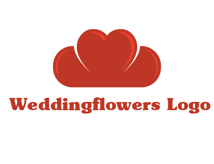 heart shaped cloud logo