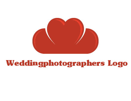 heart shaped cloud logo