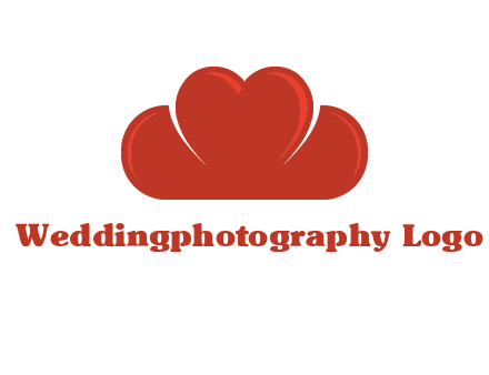 heart shaped cloud logo