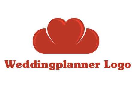 heart shaped cloud logo