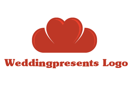 heart shaped cloud logo