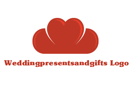 heart shaped cloud logo