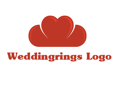 heart shaped cloud logo