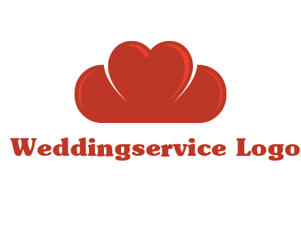 heart shaped cloud logo