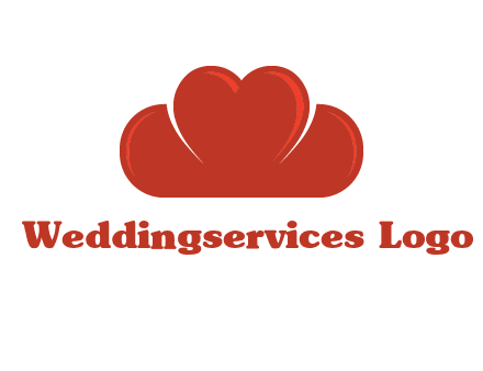 heart shaped cloud logo
