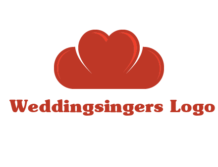 heart shaped cloud logo