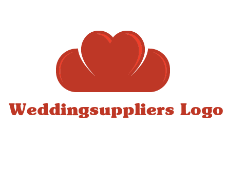 heart shaped cloud logo