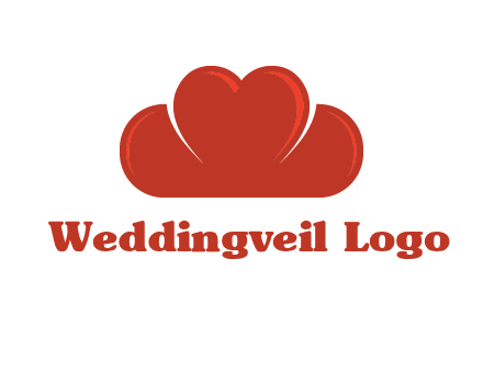 heart shaped cloud logo