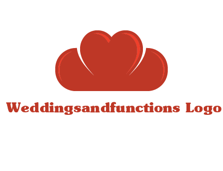 heart shaped cloud logo