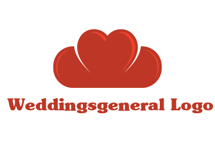 heart shaped cloud logo