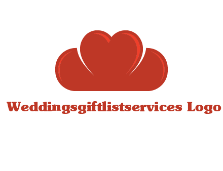 heart shaped cloud logo