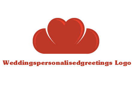 heart shaped cloud logo