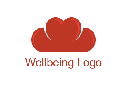 heart shaped cloud logo