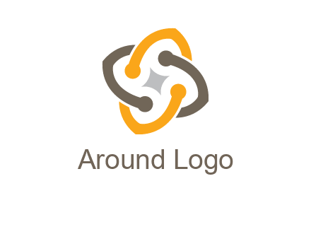 sparkle inside the abstract flower logo