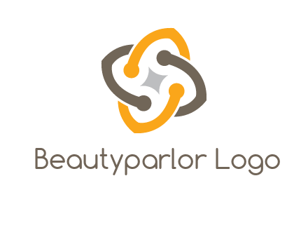 sparkle inside the abstract flower logo