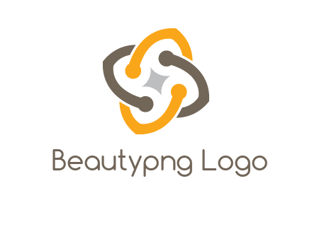 sparkle inside the abstract flower logo