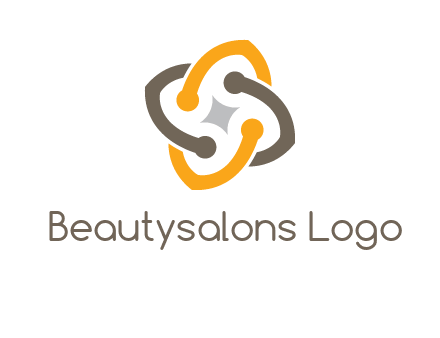 sparkle inside the abstract flower logo