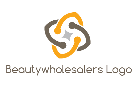 sparkle inside the abstract flower logo