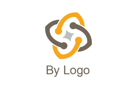 sparkle inside the abstract flower logo
