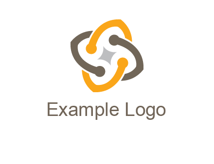 sparkle inside the abstract flower logo