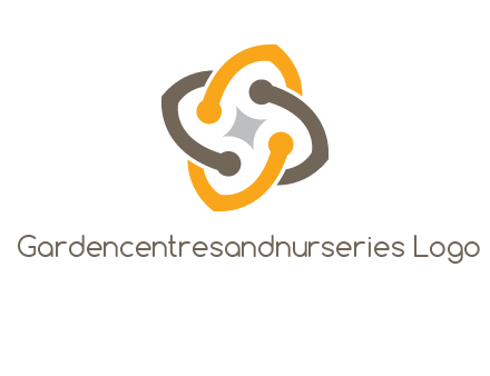 sparkle inside the abstract flower logo