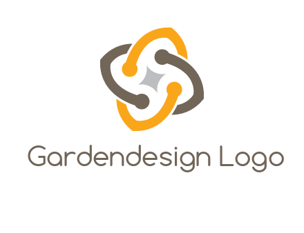 sparkle inside the abstract flower logo