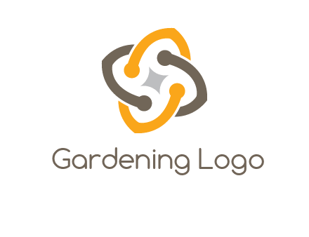sparkle inside the abstract flower logo