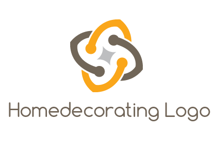 sparkle inside the abstract flower logo